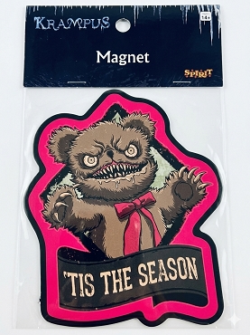 NEW ULTRA RARE KRAMPUS Tis The Season Evil Teddy Bear Oversized Jumbo Die-Cut Fridge Magnet 2020 